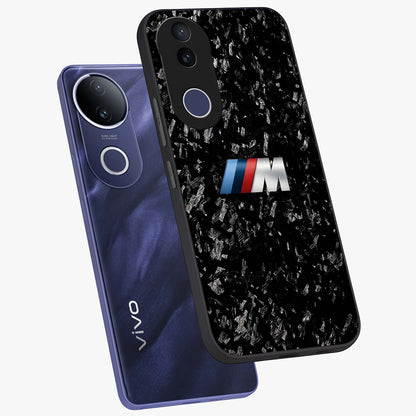 Carbon Speed Mark Glass Case displayed in angled mockup highlighting racing inspired carbon design and sleek aesthetic style.