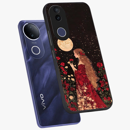 Crimson Dreams Glass Case displayed in angled mockup highlighting soft crimson aesthetic design with artistic theme.