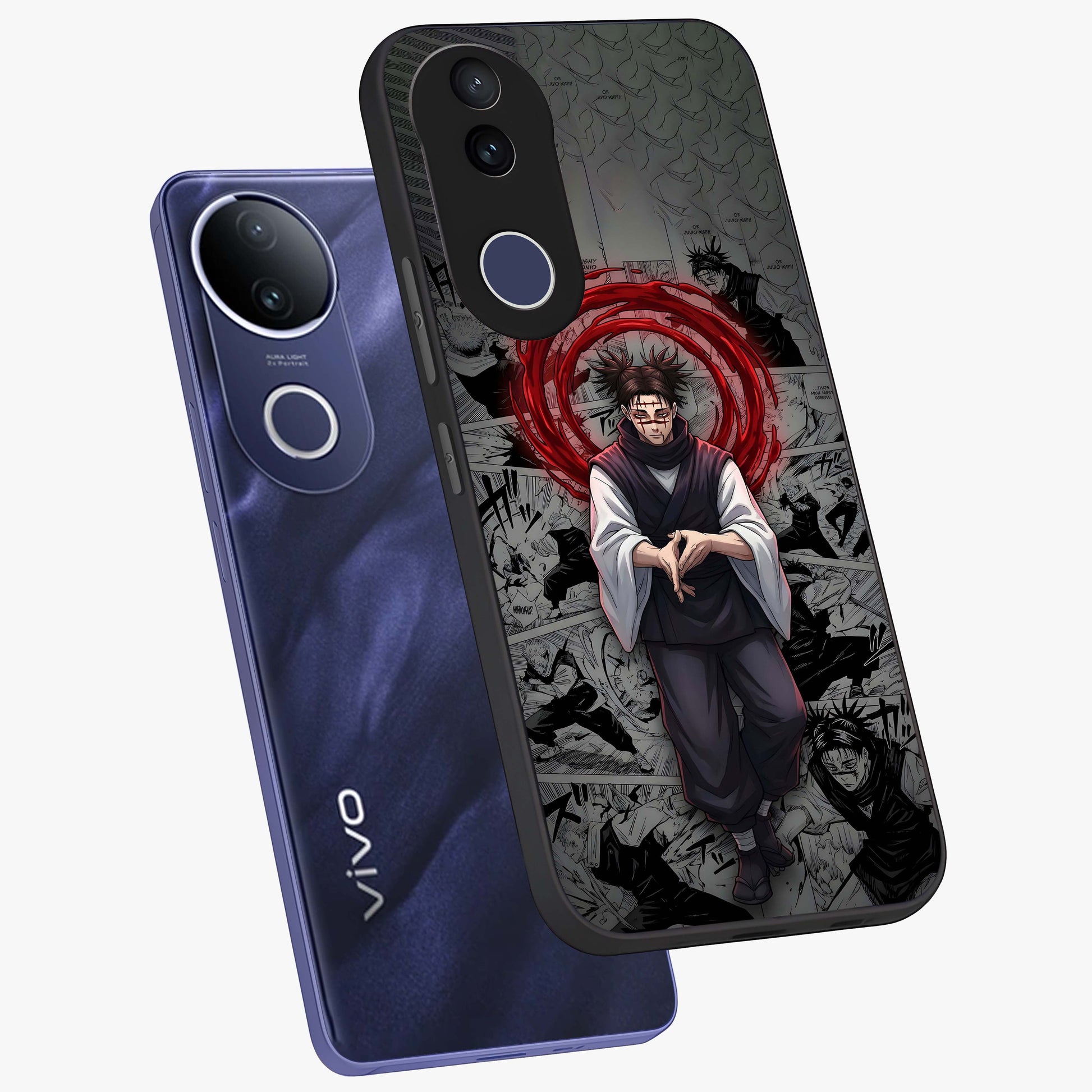 Cursed Ritual Ascension Glass Case displayed in angled mockup highlighting mystical ritual illustration with supernatural aesthetic.