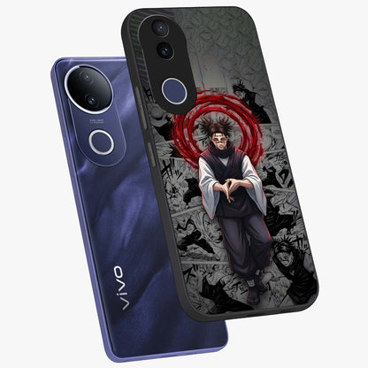 Cursed Ritual Ascension Glass Case displayed in angled mockup highlighting mystical ritual illustration with supernatural aesthetic.