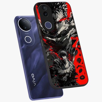 Demon Sword Resolve Glass Case displayed in angled mockup highlighting powerful demon sword illustration with dark fantasy aesthetic.