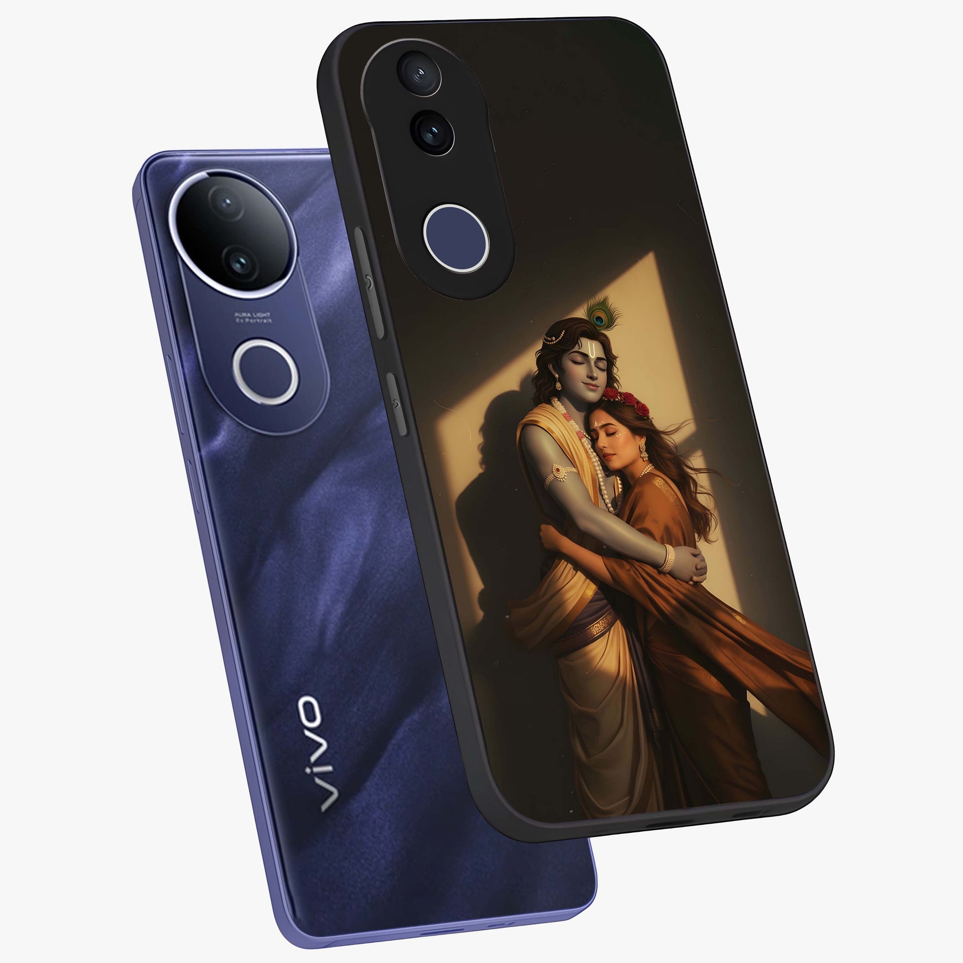 Divine Eternal Love Glass Case displayed in angled mockup highlighting elegant divine inspired design with peaceful aesthetic.