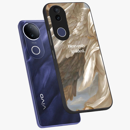 Divine Winged Grace Glass Case displayed in angled mockup highlighting graceful wing design with divine aesthetic style.