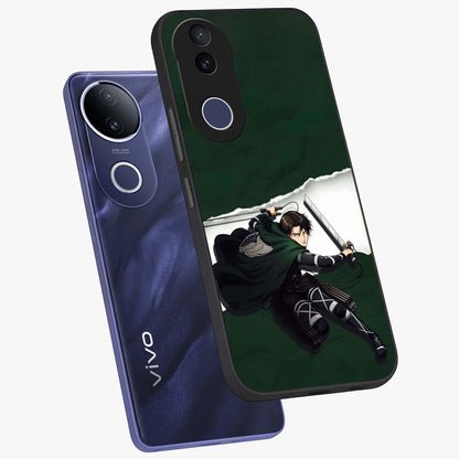 Emerald War Vanguard Glass Case displayed in angled mockup highlighting intense battle inspired design with emerald tone aesthetic.