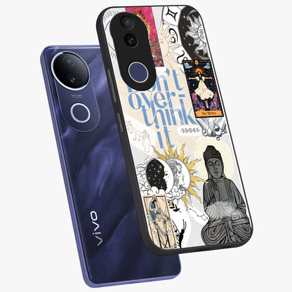 Ethereal Thoughts Glass Case displayed in angled mockup highlighting soft abstract design with calm ethereal aesthetic.