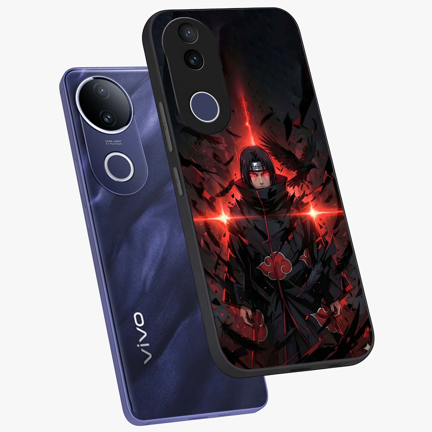Focused Blade Discipline Glass Case displayed in angled mockup highlighting clean minimal text artwork with modern aesthetic style.