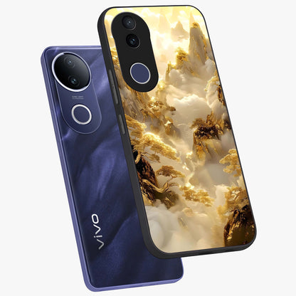 Gates Of Illumination Glass Case displayed in angled mockup highlighting radiant portal inspired design with fantasy aesthetic.