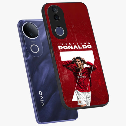 Goal Celebration Legacy Glass Case displayed in angled mockup highlighting energetic sports celebration design with bold athletic theme.