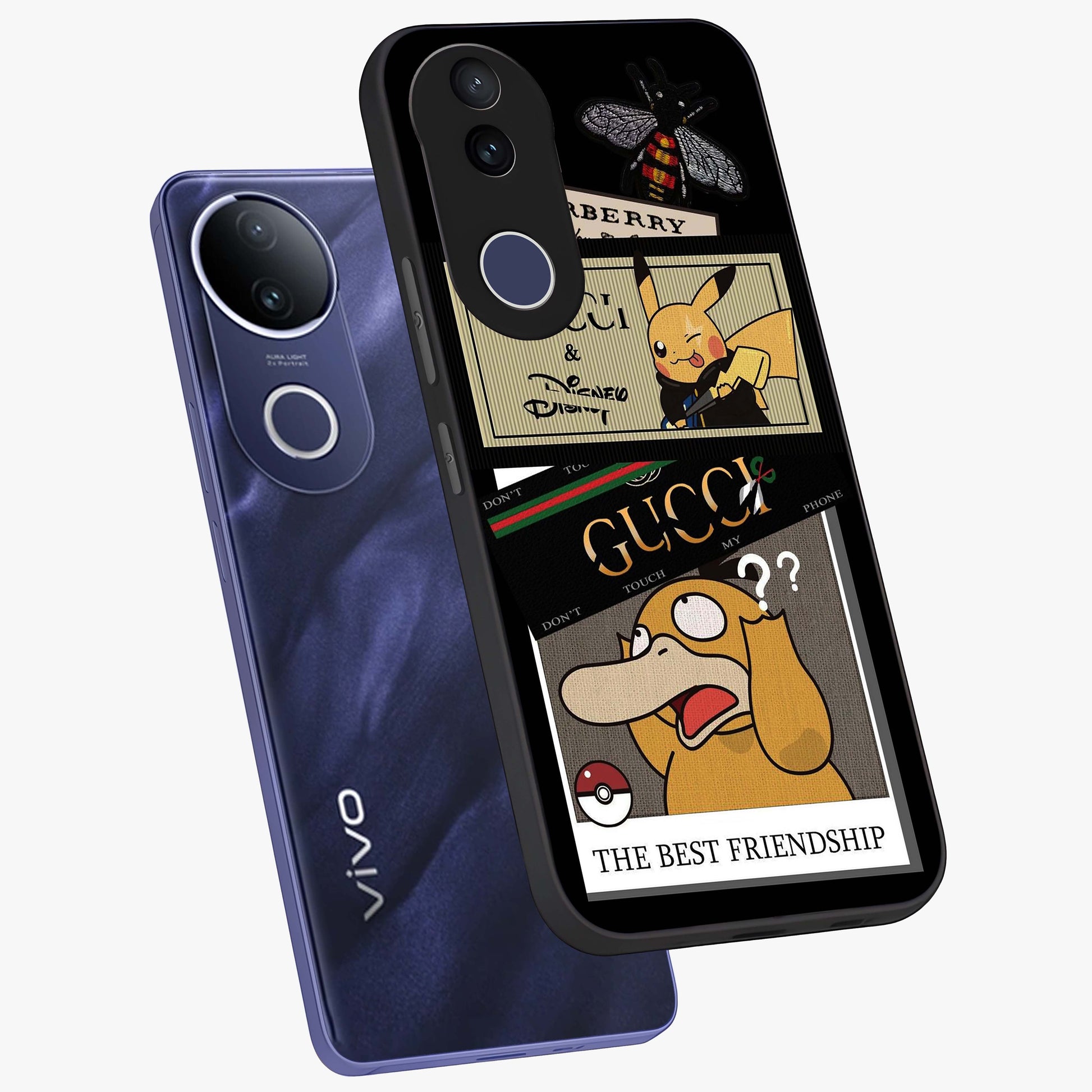 Gucci Play Mashup Glass Case displayed in angled mockup highlighting stylish fashion mashup design with bold aesthetic.