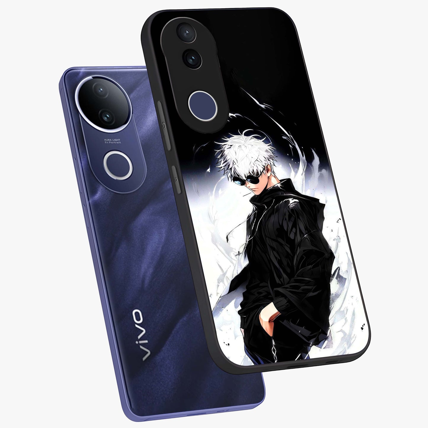Limitless Shadow King Glass Case displayed in angled mockup highlighting dramatic dark hero design with intense aesthetic.