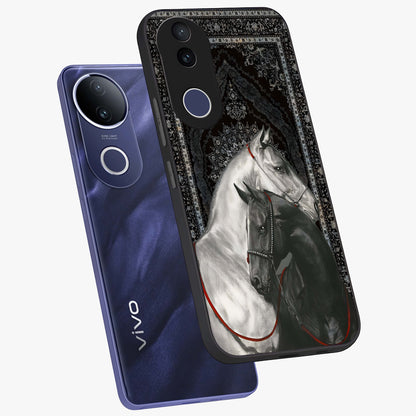 Majestic Ride Legacy Glass Case displayed in angled mockup highlighting sleek vehicle design with bold racing aesthetic.