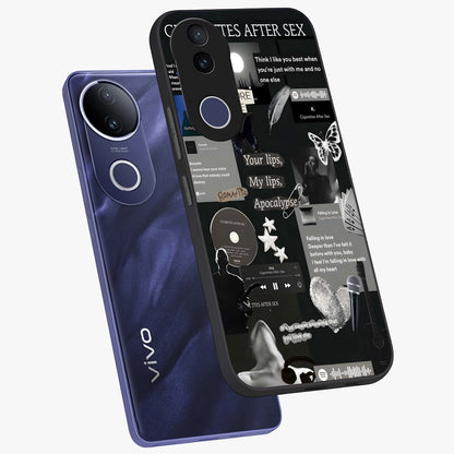 Midnight Love Echo Glass Case displayed in angled mockup highlighting elegant love inspired design with deep aesthetic style.