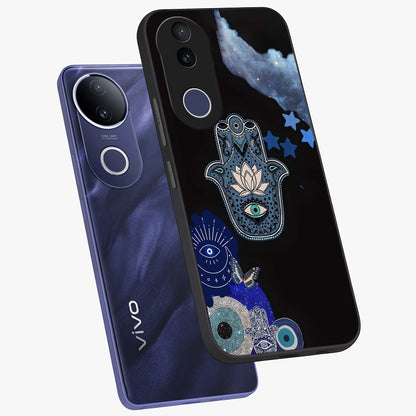 Mystic Hand Aura Glass Case displayed in angled mockup highlighting magical aura design with spiritual aesthetic style.