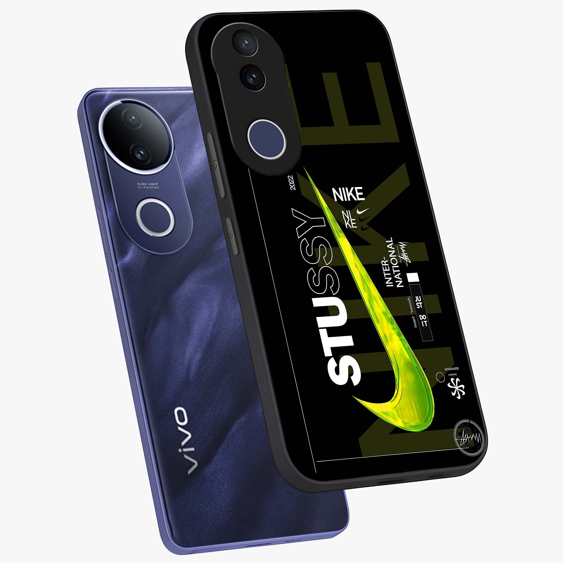 Neon Street Edition Glass Case displayed in angled mockup highlighting vibrant urban design with bold street aesthetic.