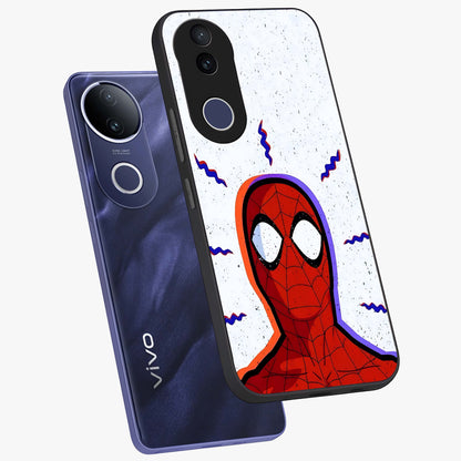 Omg Spiderman Glass Case displayed in angled mockup highlighting dynamic hero illustration with action comic aesthetic.
