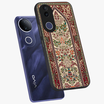 Persian Inspired Glass Case displayed in angled mockup highlighting intricate traditional design with elegant cultural aesthetic.