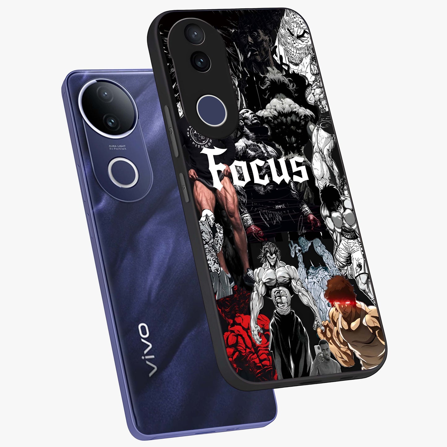 Relentless Power Focus Glass Case displayed in angled mockup highlighting bold statement design with modern aesthetic style.