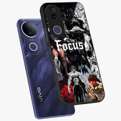Relentless Power Focus Glass Case displayed in angled mockup highlighting bold statement design with modern aesthetic style.