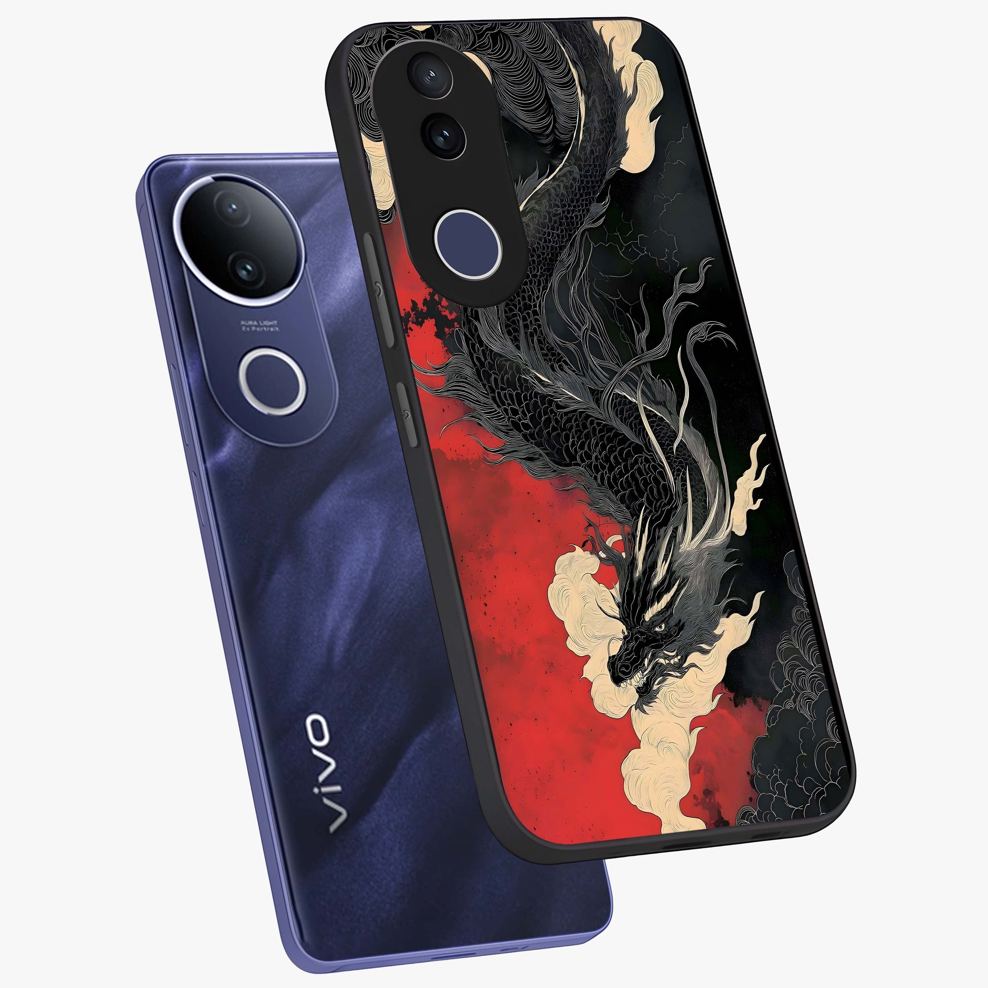 Shadow Dragon Fury Glass Case displayed in angled mockup highlighting powerful dragon illustration with dark fantasy aesthetic.