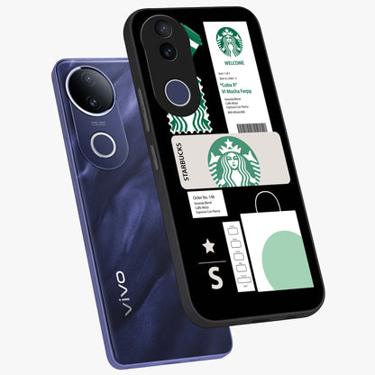 Starbucks Mocha Glass Case displayed in angled mockup highlighting stylish mocha themed design with cozy café aesthetic.