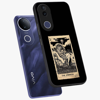 The Empress Glass Case displayed in angled mockup highlighting elegant royal design with majestic aesthetic style.