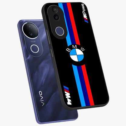 Turbo BMW Beast Glass Case displayed in angled mockup highlighting sleek racing car design with bold automotive aesthetic.
