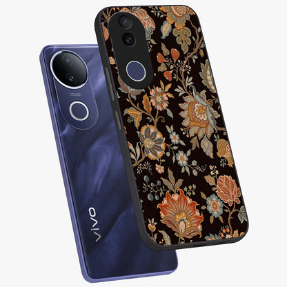 Vintage Floral Dream Glass Case displayed in angled mockup highlighting elegant vintage flower design with soft aesthetic style.