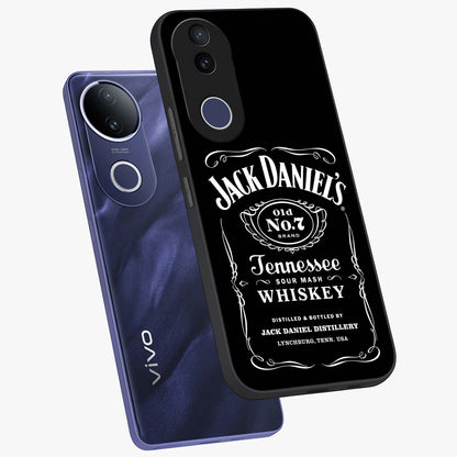 Vintage Whiskey Heritage Glass Case displayed in angled mockup highlighting retro beverage themed design with heritage aesthetic.
