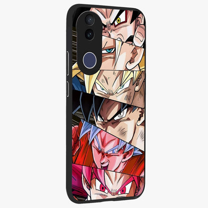 Anime Character Glass Case upright view showcasing expressive anime artwork with bold graphic style.