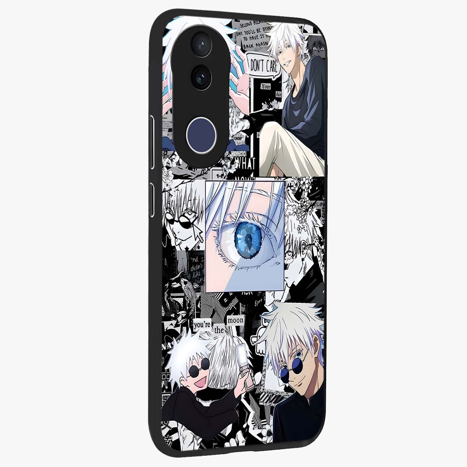 Infinity Sorcerer Chaos Glass Case upright view showcasing dramatic sorcerer artwork with chaotic mystical theme.