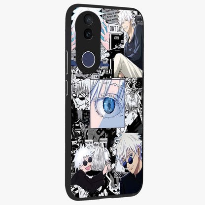 Infinity Sorcerer Chaos Glass Case upright view showcasing dramatic sorcerer artwork with chaotic mystical theme.