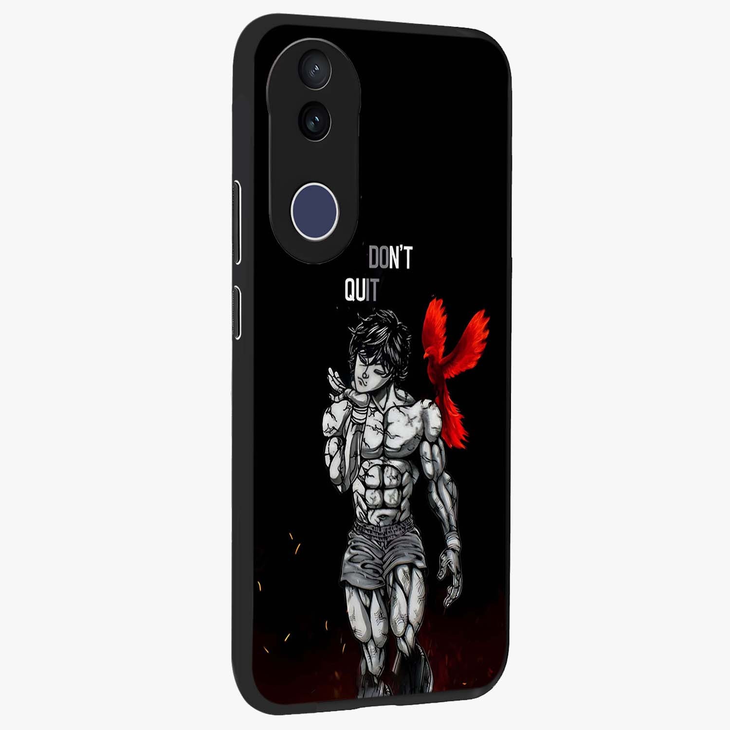 Rise Beyond Limits Glass Case upright view showcasing powerful inspirational artwork with uplifting theme.