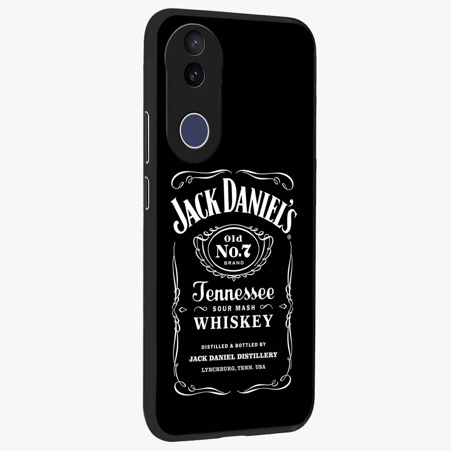 Vintage Whiskey Heritage Glass Case upright view showcasing stylish vintage whiskey artwork with timeless bar culture theme.