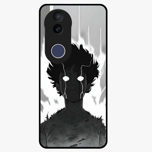 Awakened Inner Rage Glass Case showing flat back view with intense artistic artwork and glossy glass finish.