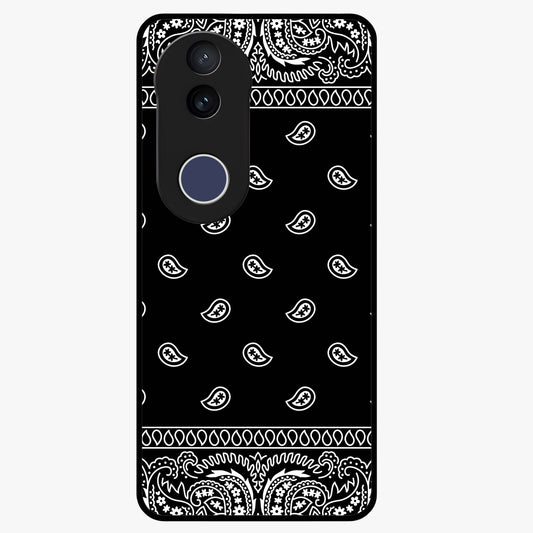 Retro Rebel Threads Glass Case showing flat back view with vintage street style artwork and glossy glass finish.