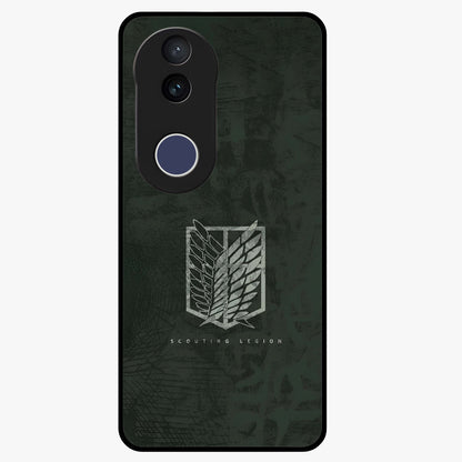 Wings Of Freedom Glass Case showing flat back view with symbolic wings artwork and glossy glass finish.