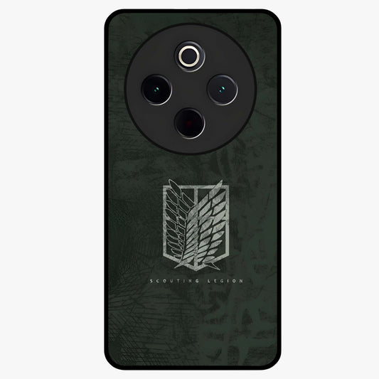 Wings Of Freedom Glass Case showing flat back view with symbolic wings artwork and glossy glass finish.