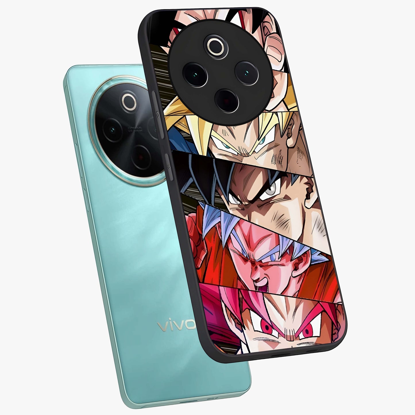 Anime Character Glass Case displayed in angled mockup highlighting colorful anime character illustration.