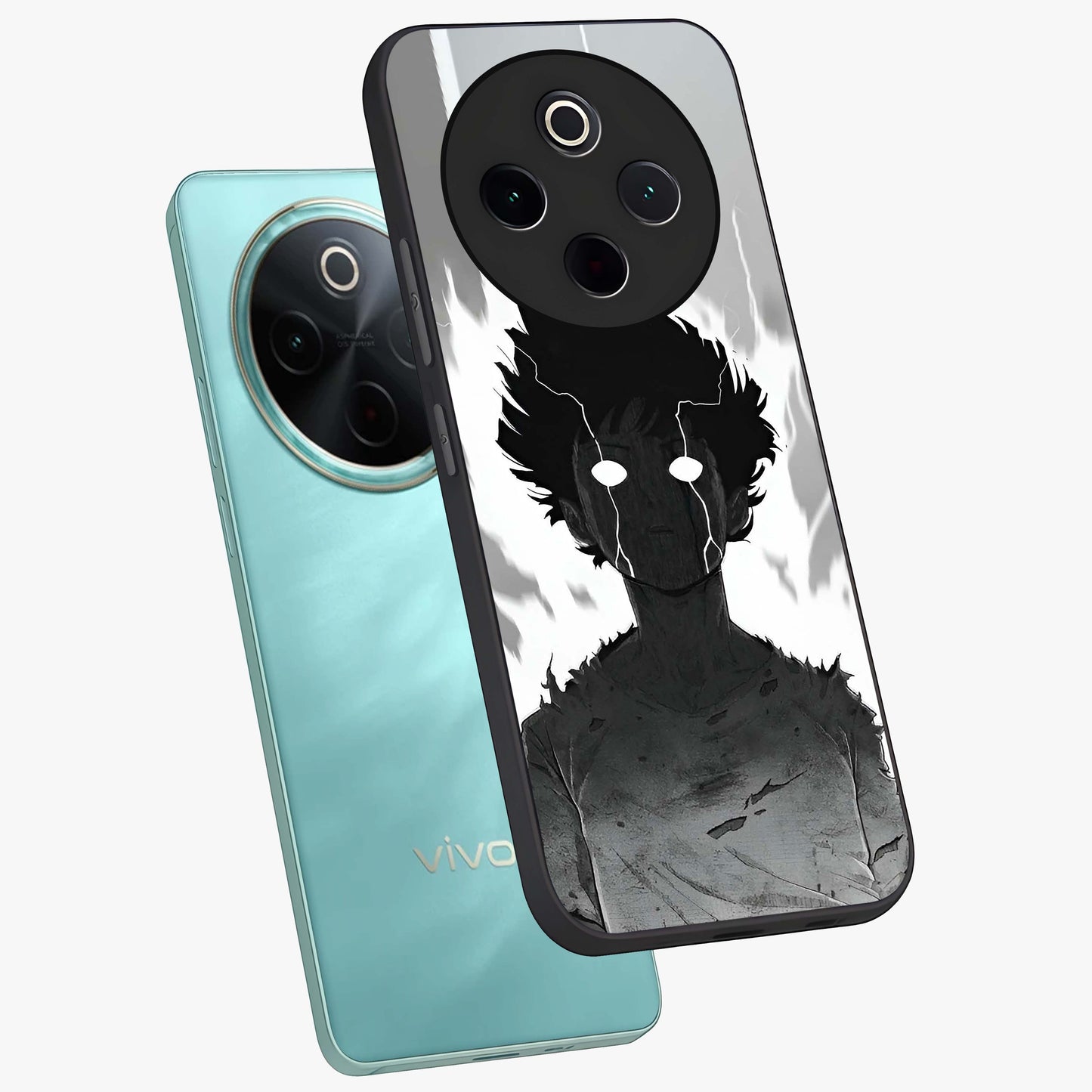 Awakened Inner Rage Glass Case displayed in angled mockup highlighting powerful graphic design and bold artistic theme.