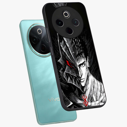 Berserker Blood Oath Glass Case displayed in angled mockup highlighting dark fantasy graphic design and powerful theme.
