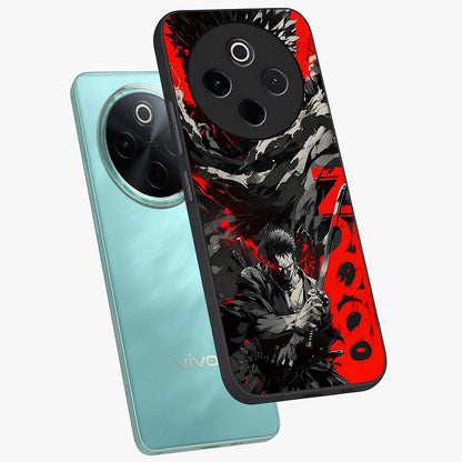Demon Sword Resolve Glass Case displayed in angled mockup highlighting powerful demon sword illustration with dark fantasy aesthetic.