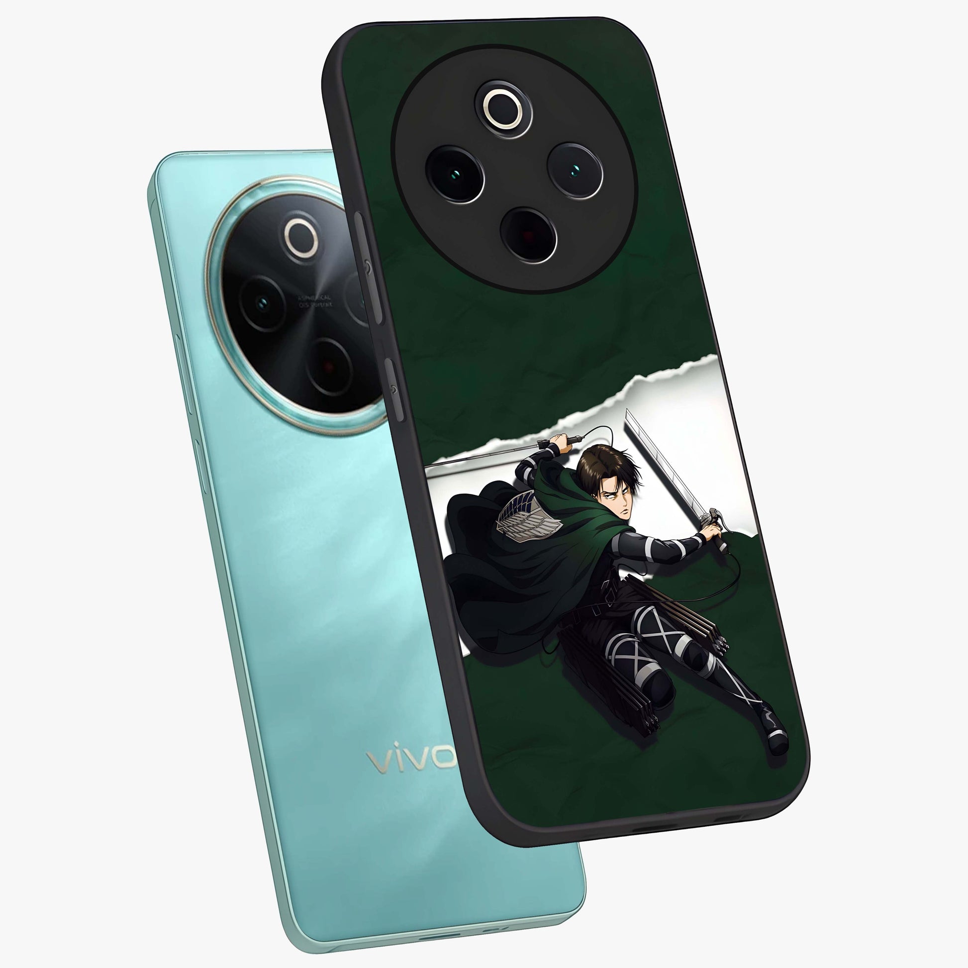 Emerald War Vanguard Glass Case displayed in angled mockup highlighting intense battle inspired design with emerald tone aesthetic.