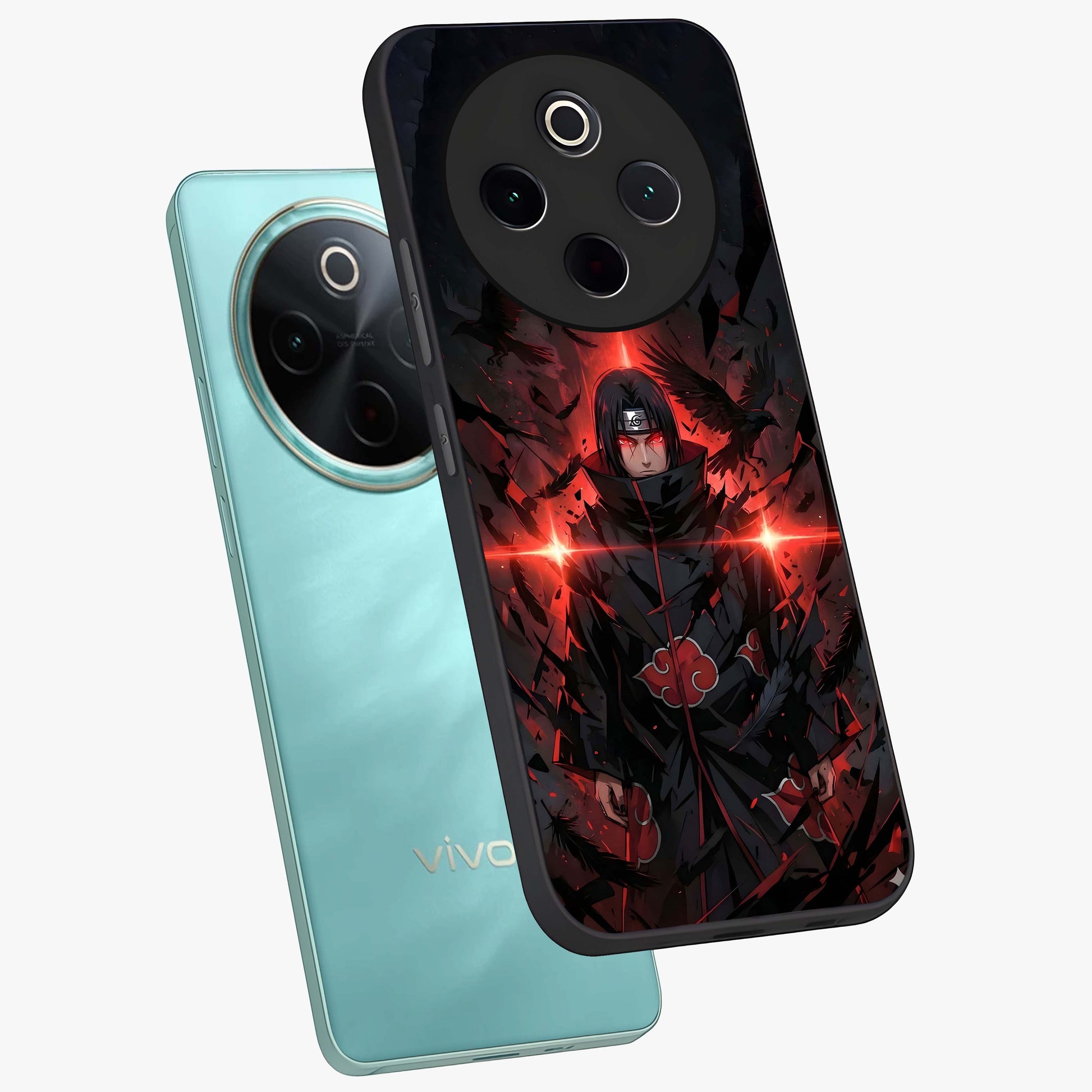 Focused Blade Discipline Glass Case displayed in angled mockup highlighting clean minimal text artwork with modern aesthetic style.