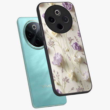 Lilac Breeze Harmony Glass Case displayed in angled mockup highlighting calm lilac breeze design with soothing aesthetic style.