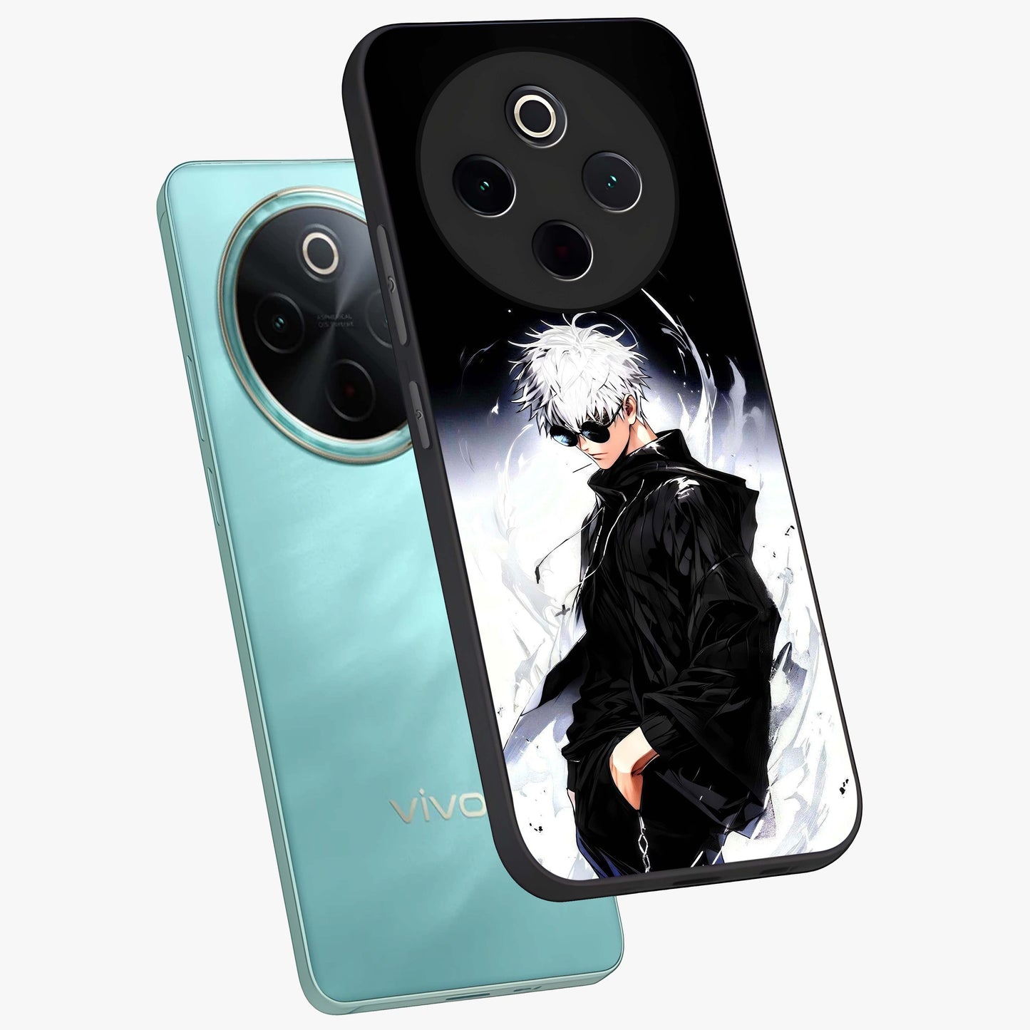 Limitless Shadow King Glass Case displayed in angled mockup highlighting dramatic dark hero design with intense aesthetic.