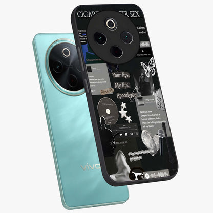 Midnight Love Echo Glass Case displayed in angled mockup highlighting elegant love inspired design with deep aesthetic style.