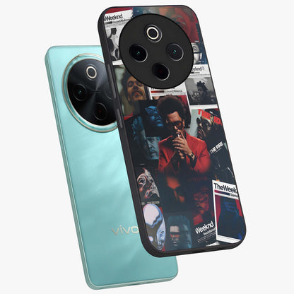 The Weeknd Glass Case displayed in angled mockup highlighting stylish pop culture inspired design with modern aesthetic.