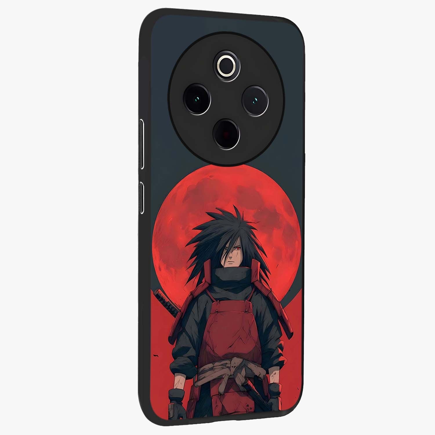 Crimson Moon Warlord Glass Case upright view showcasing powerful warlord artwork with dark celestial theme.