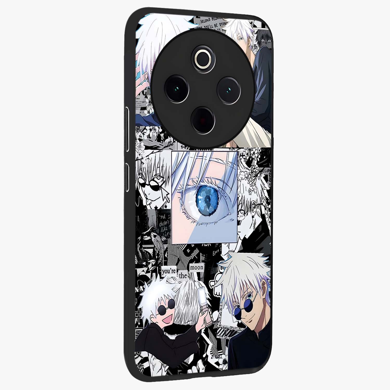 Infinity Sorcerer Chaos Glass Case upright view showcasing dramatic sorcerer artwork with chaotic mystical theme.