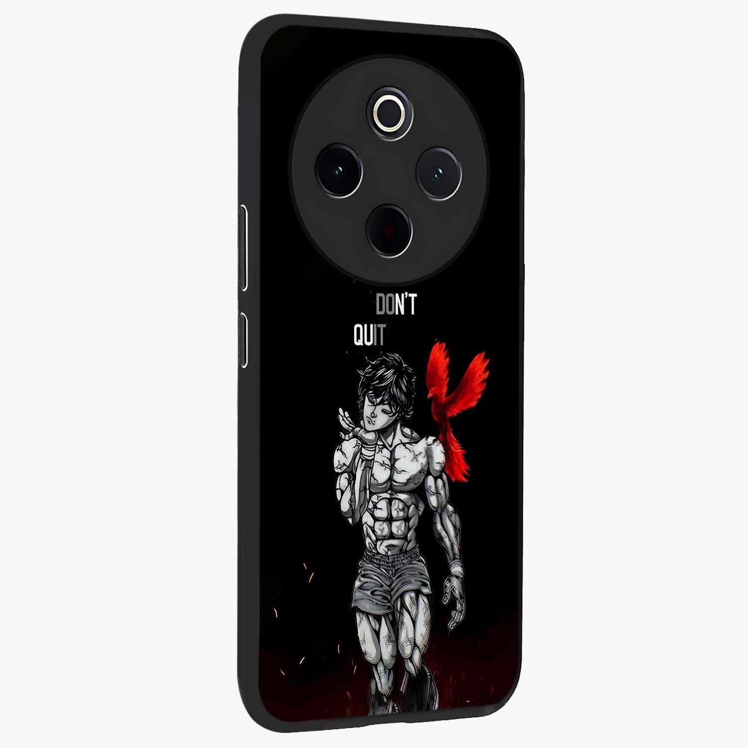 Rise Beyond Limits Glass Case upright view showcasing powerful inspirational artwork with uplifting theme.